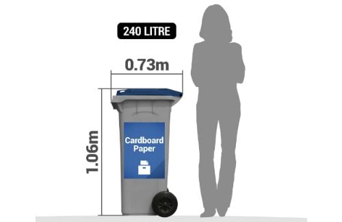 CARDBOARD BIN 240 LITRE