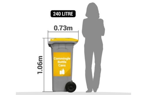 240 Litre Commingled Recycling Service