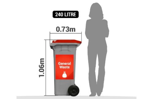 commercial bins 240 litre wheelie