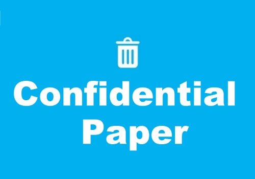 Confidential paper shredding recycling