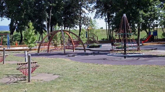 Recycle tyres playground