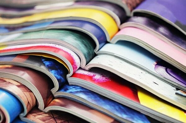 magazines with staples recycling