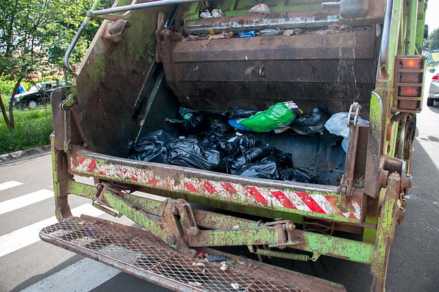 private garbage company - truck