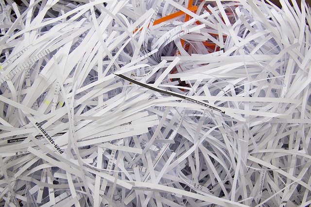 general waste shredder - shredded paper