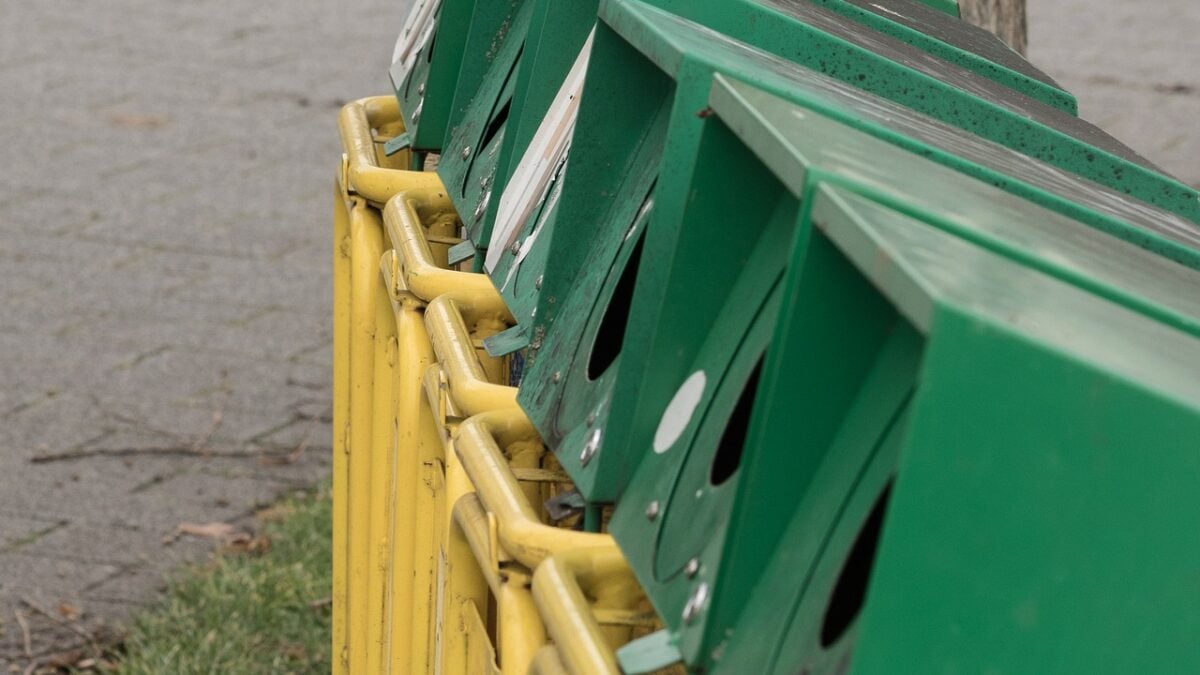 event recycling bins