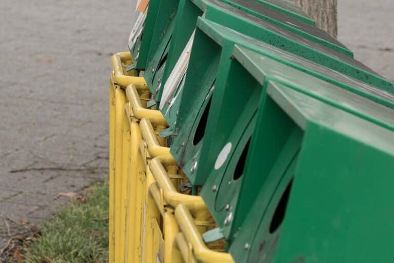 event recycling bins