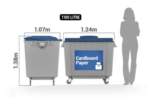 Cardboard-Paper-1100-litre-bin-service