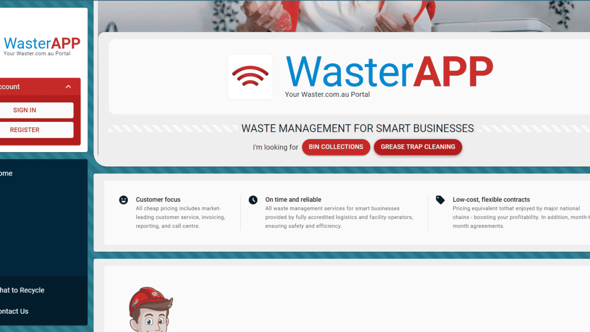 the waster app for smart businesses