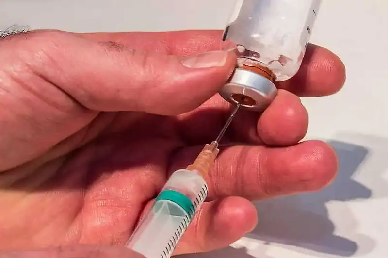 cytotoxic waste: an image of a syringe